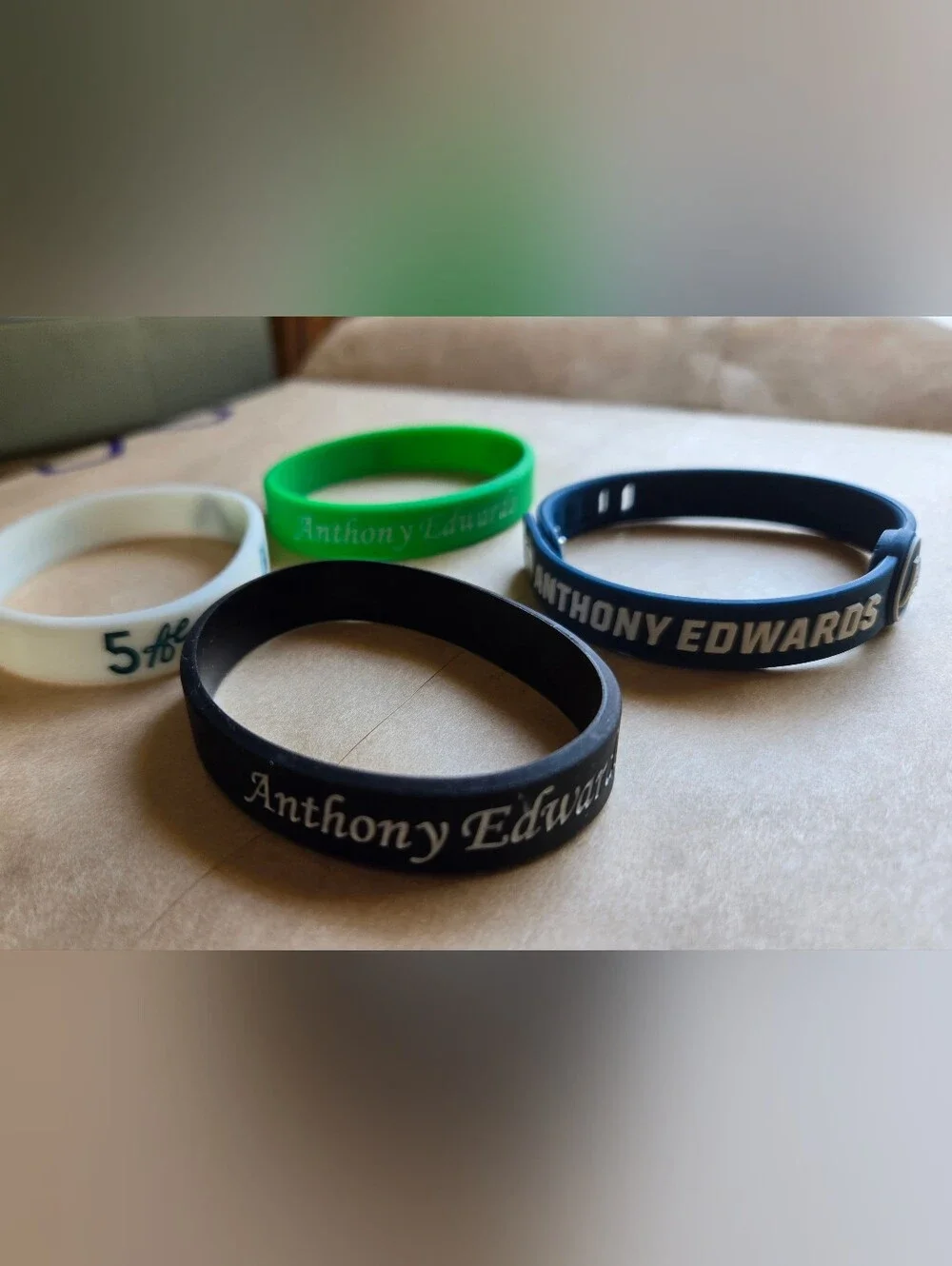 Anthony Edwards Silicone Wristband 4 Assorted SM/Med